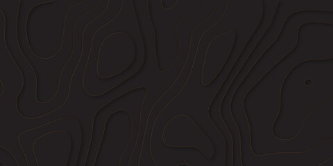 Abstract 3d black papercut realistic vector illustration background. Modern papercut decoration textured with golden halftone pattern. Luxury black papercut background textured.shining golden pattern.
