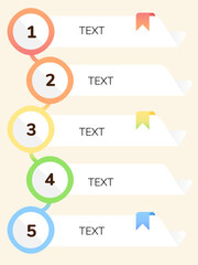 Infographic, Steps, Workflow, Business, Vector