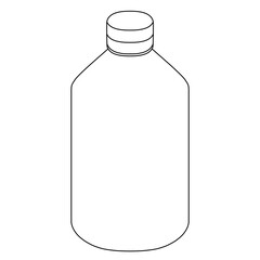 飲み物の容器（線画）