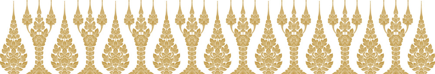 Gold pillars line art and asian art luxury style png file for decoration motifs for pillar pattern