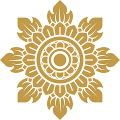 asian luxury element, star line art, floral decoration motifs for ceiling pattern, flyers, poster, web, banner, and card png file for decoration