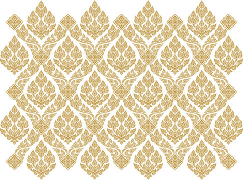 Gold pattern asian art luxury style background png file for decoration