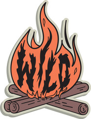 vintage theme illustration for print