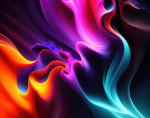 Obraz premium Artistic Colorful Smoke Background