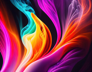 Obraz na płótnie Canvas Artistic Colorful Smoke Background