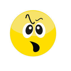 Expression de visage sur émoticône