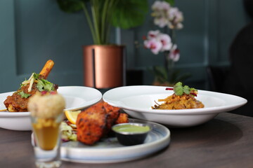 Indian restaurant food 