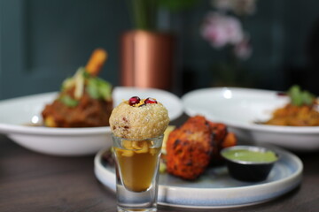 Indian restaurant food 