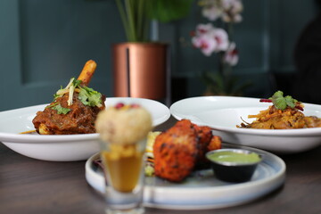 Indian restaurant food 