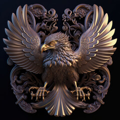 Obraz premium Generative AI illustration of beautiful watercolour style painting of lion portrait combined with floral abstract designs