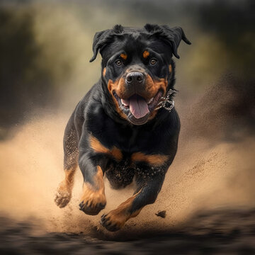 Rottweiler Running