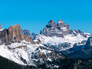 Faloria veduta delle Tre Cime di Lavaredo