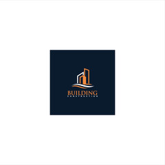 high rise building vector logo