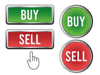 set of sale buttons on background