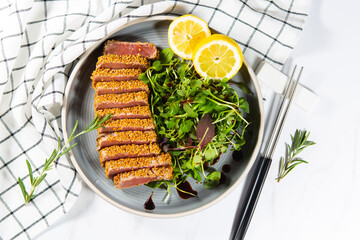Fresh and delicious tuna dishes