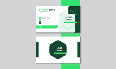 Modern corporate minimal stylish minimalist professional business card design template