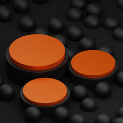 Mockup podium for product presentation podium