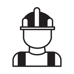 Solid Line BUILDER design vector icon