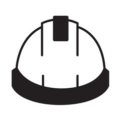Solid Line HELMET design vector icon