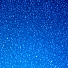 Blue Water Bubble on The Cup