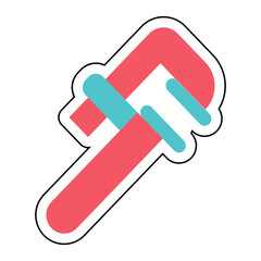 Sticker CALIPER design vector icon