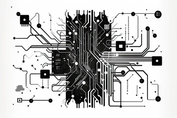 circuit board background, Black circuit diagram, circuit, board, vector, computer, illustration, icon, technology, design, set, alphabet, chip, symbol, electronic, printed, science, pattern,