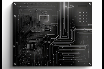 Fototapeta premium circuit board background, Black circuit diagram, circuit, board, vector, computer, illustration, icon, technology, design, set, alphabet, chip, symbol, electronic, printed, science, pattern,