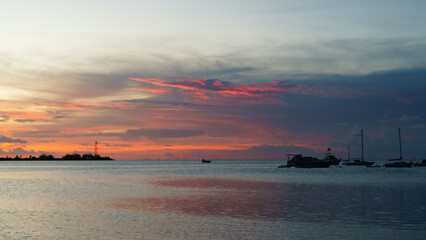 Fototapeta na wymiar Key West Sunset in the Florida Keys