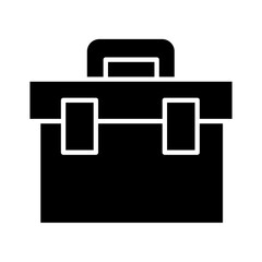 Solid TOOL BOX design vector icon