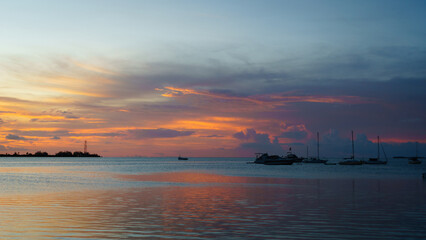 Fototapeta na wymiar Key West Sunset in the Florida Keys