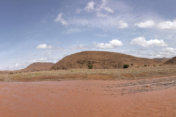Morocco Desert Red Water Creek