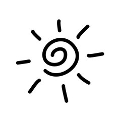 Doodle Sun of summer