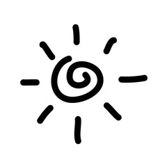 Doodle Sun of summer