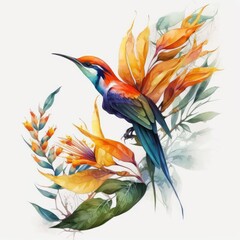 Obraz premium bird of paradise flower