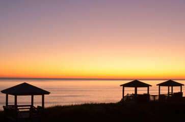 sunset at the beach