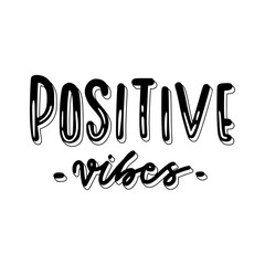 Positive Vibes Sticker. Chill Out Lettering Stickers