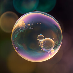 bubble, soap, sky, blue, abstract, bubbles, water, sphere, earth, reflection, light, nature, sun, air, green, rainbow, world, space, planet, globe, clouds, color, tree, floating, fun, generative, ai