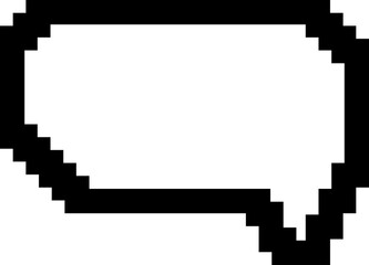 Fototapeta premium pixel 8bit text box, speech bubble, messages box