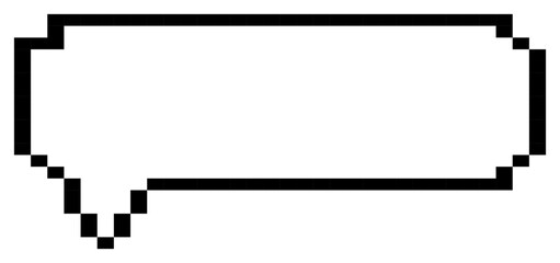 pixel 8bit text box, speech bubble, messages box