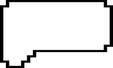 pixel 8bit text box, speech bubble, messages box
