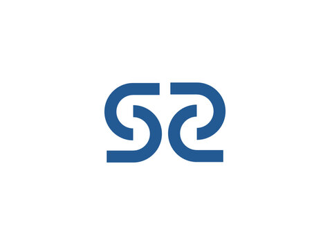 ss logo design vector icon luxury premium