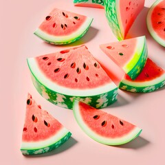 slice of watermelon, background