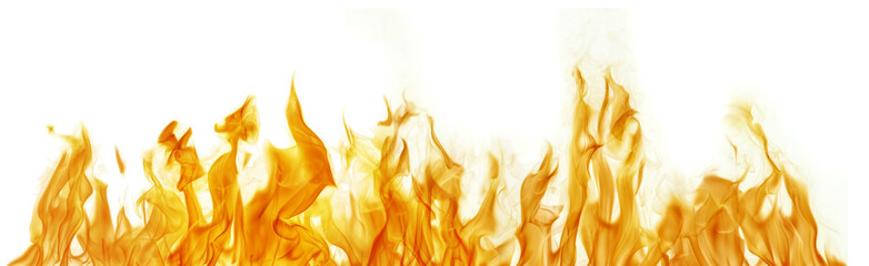 orange dark flame hot sparks stripe isolated on white