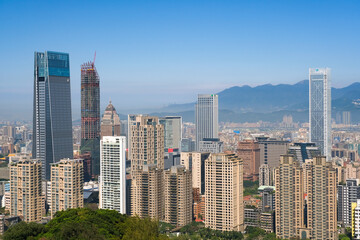 Fototapeta na wymiar 台湾 台北市 象山、展望台（摂影平台）から見る台北の街並み