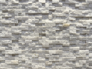 front view of stone wall