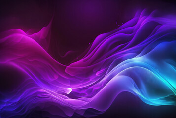 Abstract purple plasma waves background