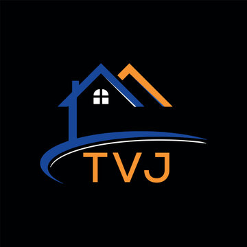 Simple TVJ Logo Icon Design, Creative TV t v j Logo Letter Vector