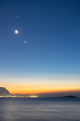 Congiunzione luna venere giove © Stefano Piazza