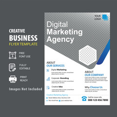 Digital marketing agency flyer, poster