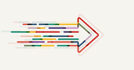 Abstract arrow direction. Technology background
